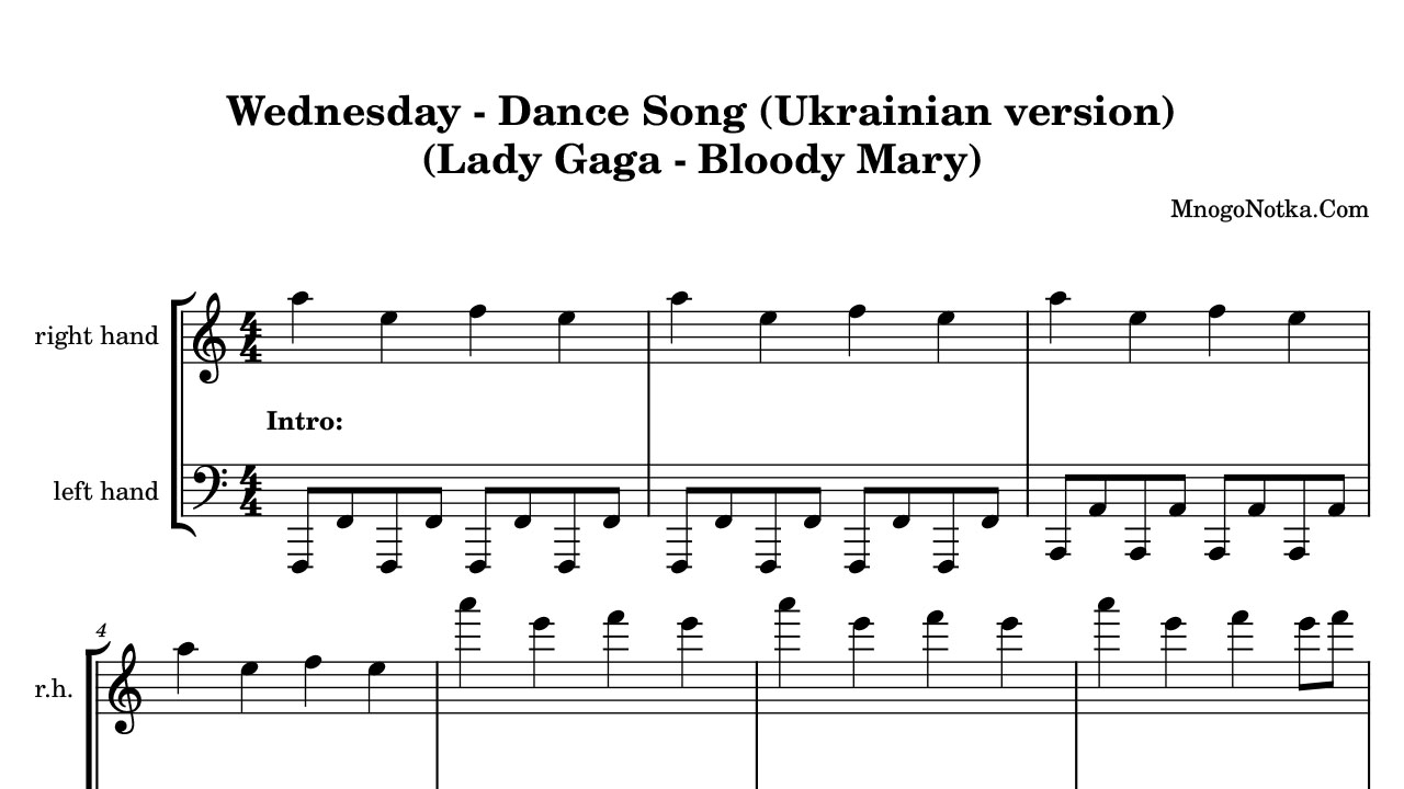 Леди гага bloody текст. Леди Гага Bloody Mary Ноты для фортепиано для начинающих. Леди Гага Bloody Mary Ноты для фортепиано. Блоди мери леди Гага Ноты. Леди Гага Уэнсдей Ноты для фортепиано.